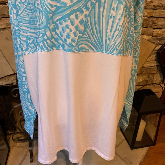 NWT Lilly Pulitzer Finn Top Succulent Blue Sea Cup - Picture 3 of 10